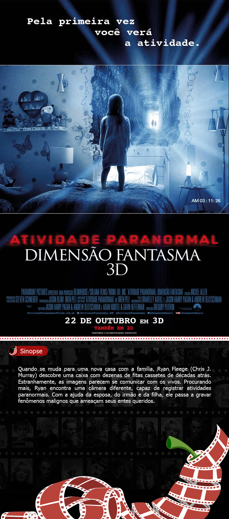 Atividade Paranormal Dimensão Fantasma Cinema Up
